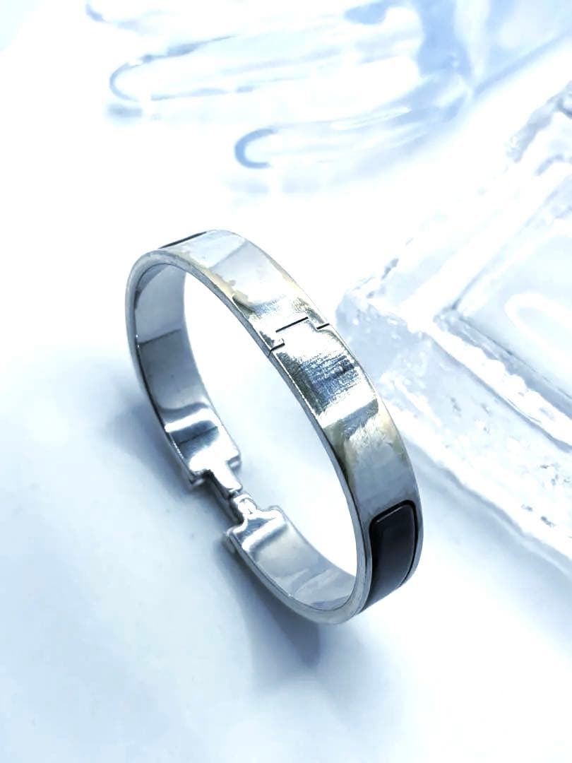 HERMES H バングル　クリック　ブラック