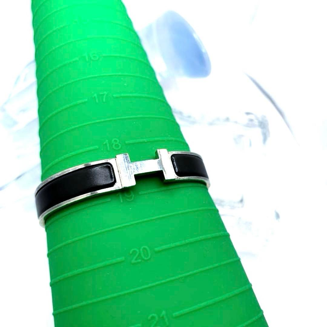 HERMES H バングル　クリック　ブラック