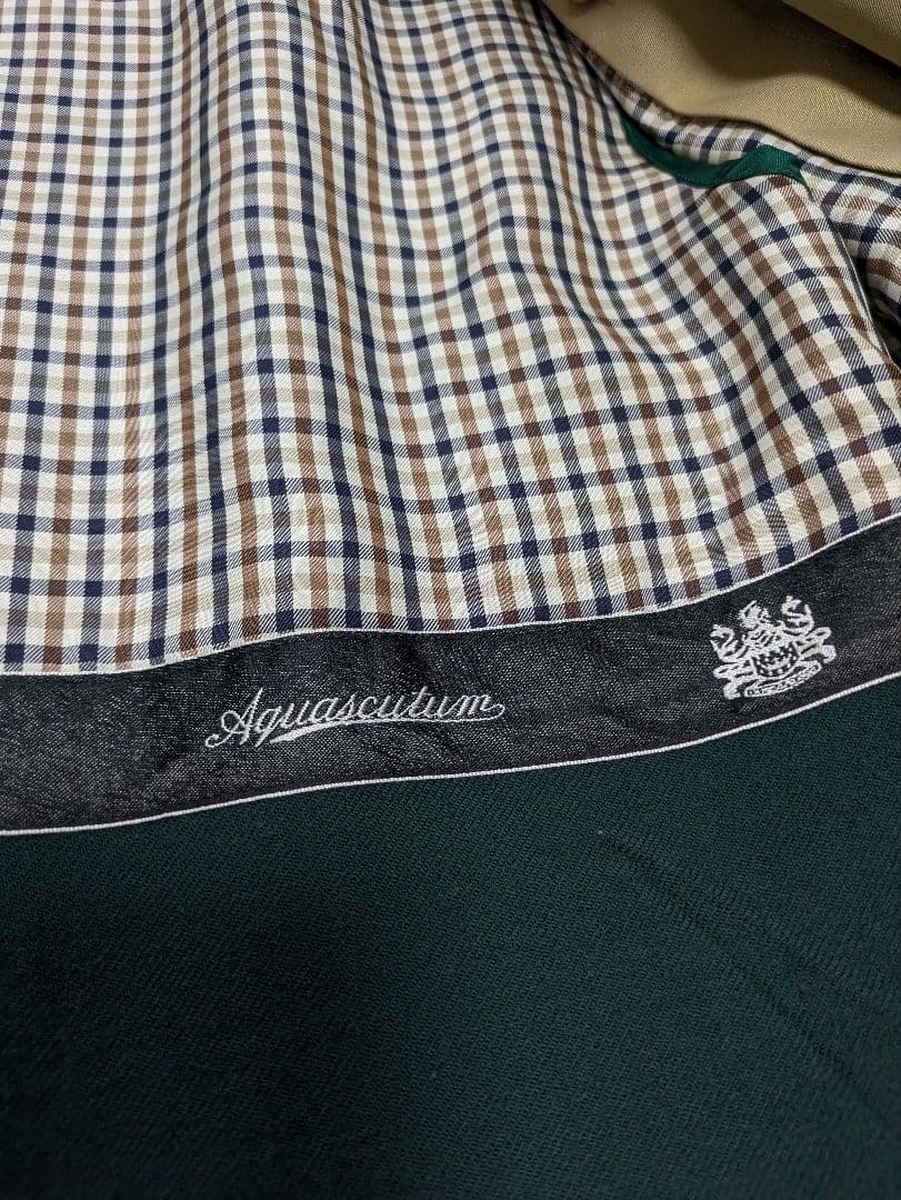 アクアスキュータム　トレンチコート　ライナー付き　ベルト　サイズ6