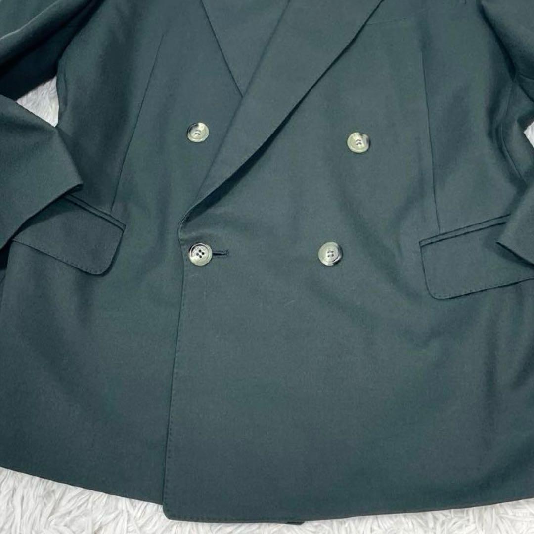 美品✨ジバンシー スーツ セットアップ ダブル 裏地総柄 ロゴ刺繍 カーキ