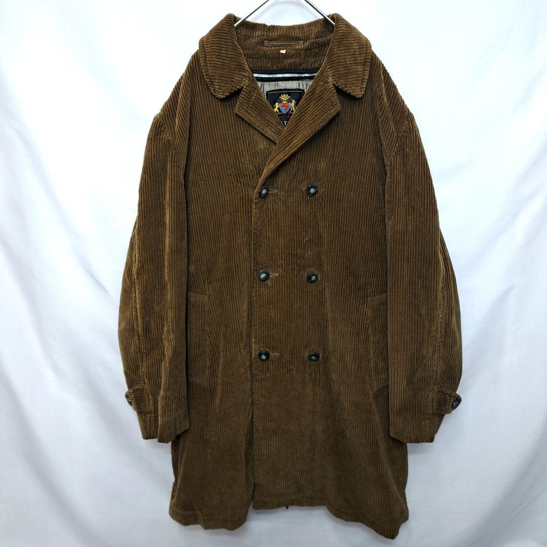 【海外古着】コーデュロイコート　太畝　ライナー付き　コート　ヴィンテージ