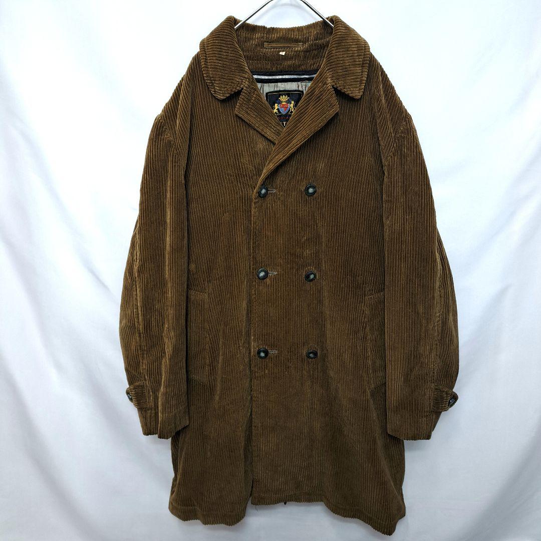【海外古着】コーデュロイコート　太畝　ライナー付き　コート　ヴィンテージ