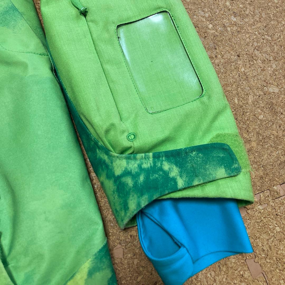 デサントdescentスキーウェア スキー スノボジャケット Mメンズ 緑