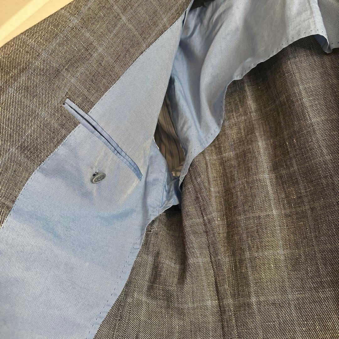 Stile Latino グレー系チェックジャケット&パンツセット　サイズ48