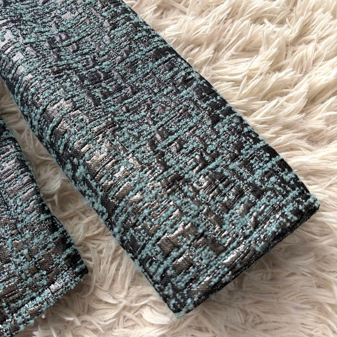 【極美品✨】アルマーニコレツォーニ ジャガードジャケット フォーマル42シルバー