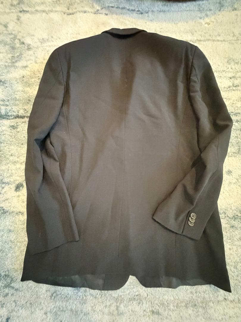 EMPORIO ARMANI 黒 シングルブレストスーツ52/50 カバー付き