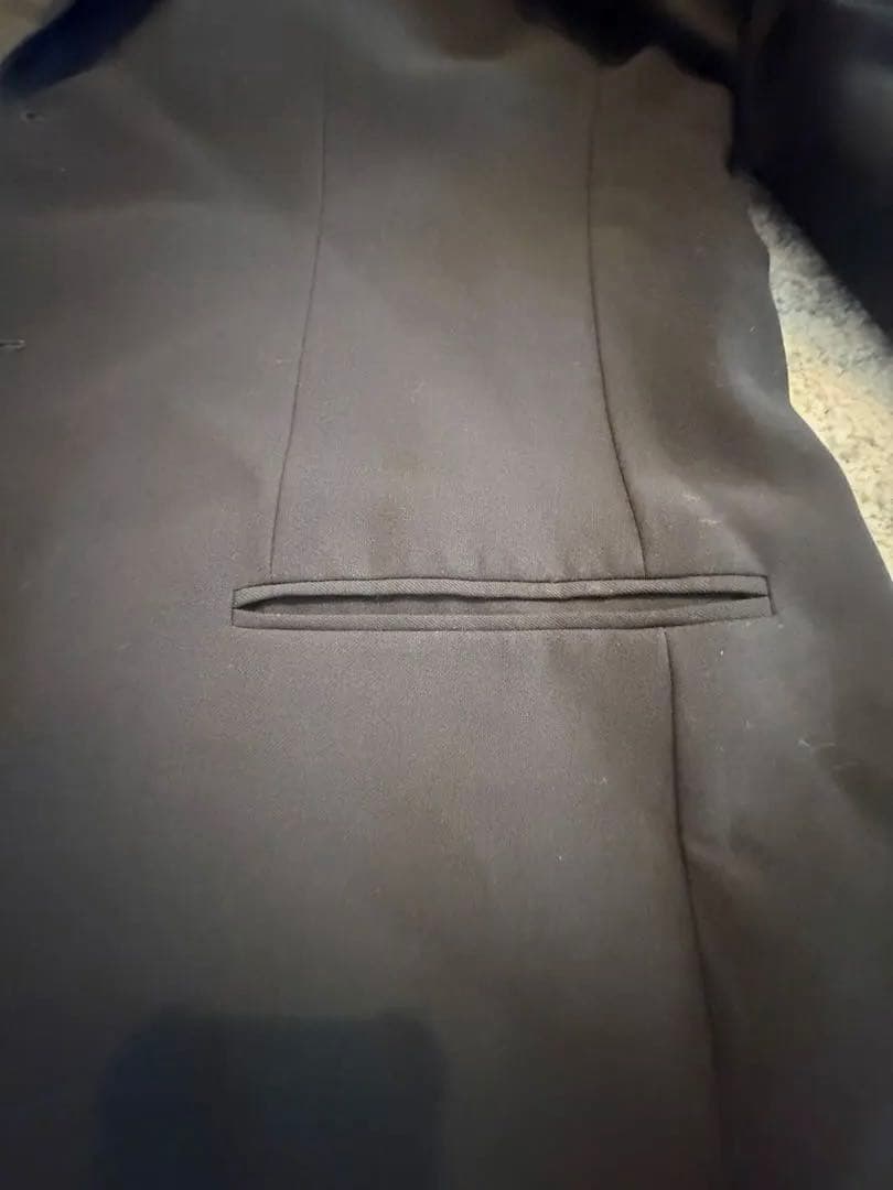 EMPORIO ARMANI 黒 シングルブレストスーツ52/50 カバー付き