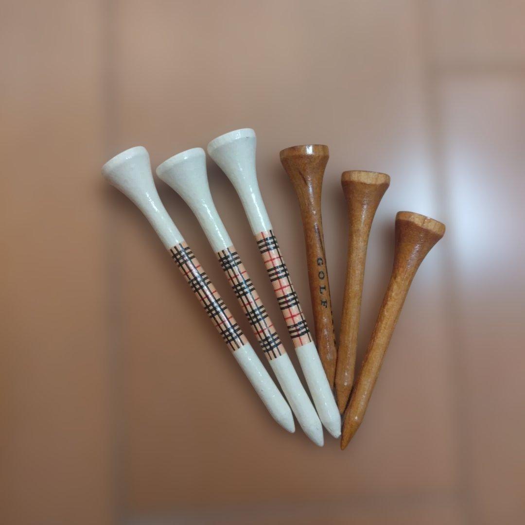 BURBERRY ゴルフポーチ レッド ティー付き