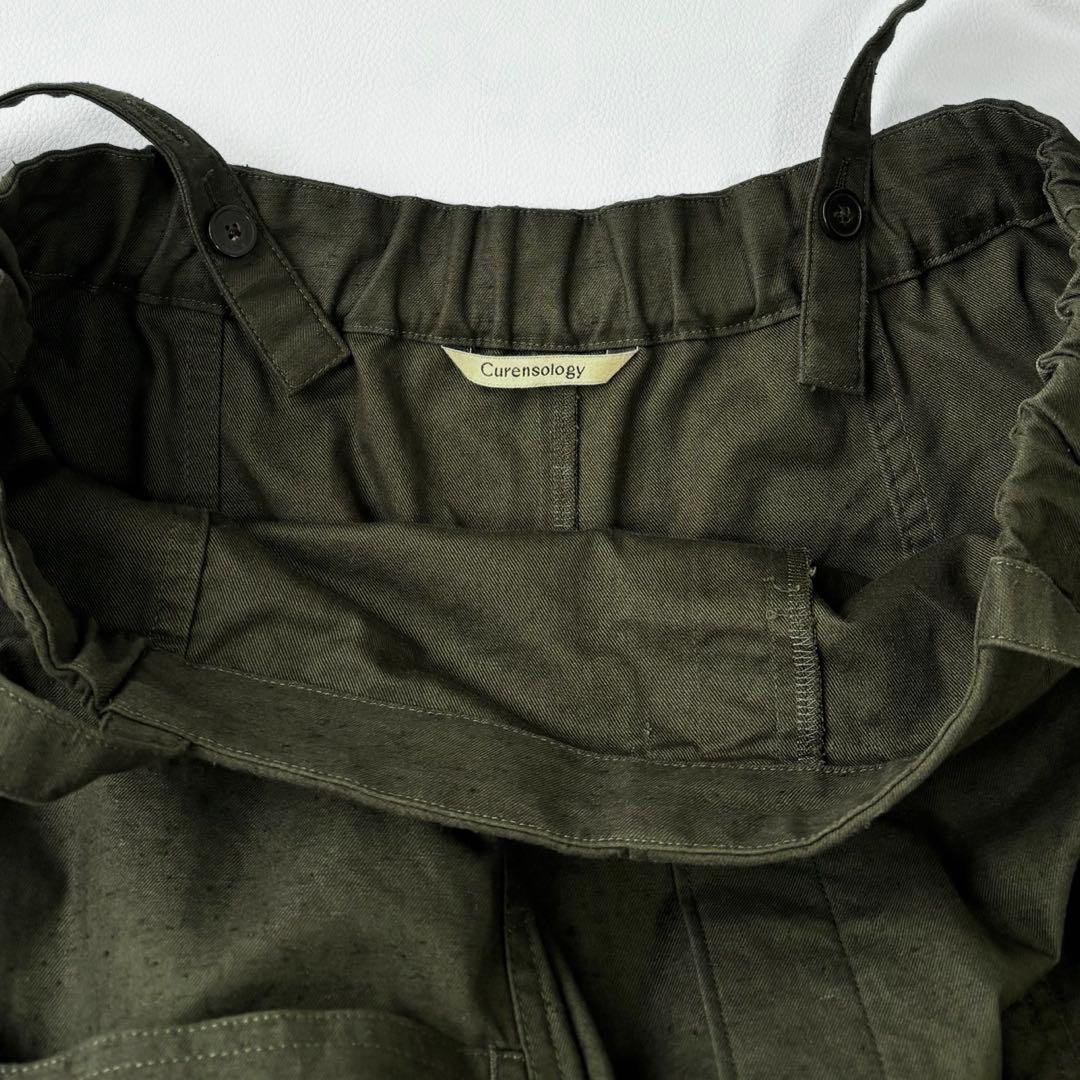 Curensology カレンソロジー コットンネップサロペットパンツ