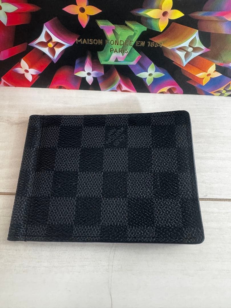 【値下げ】ルイヴィトン ダミエグラフィット ポルトフォイユパンス ブラック