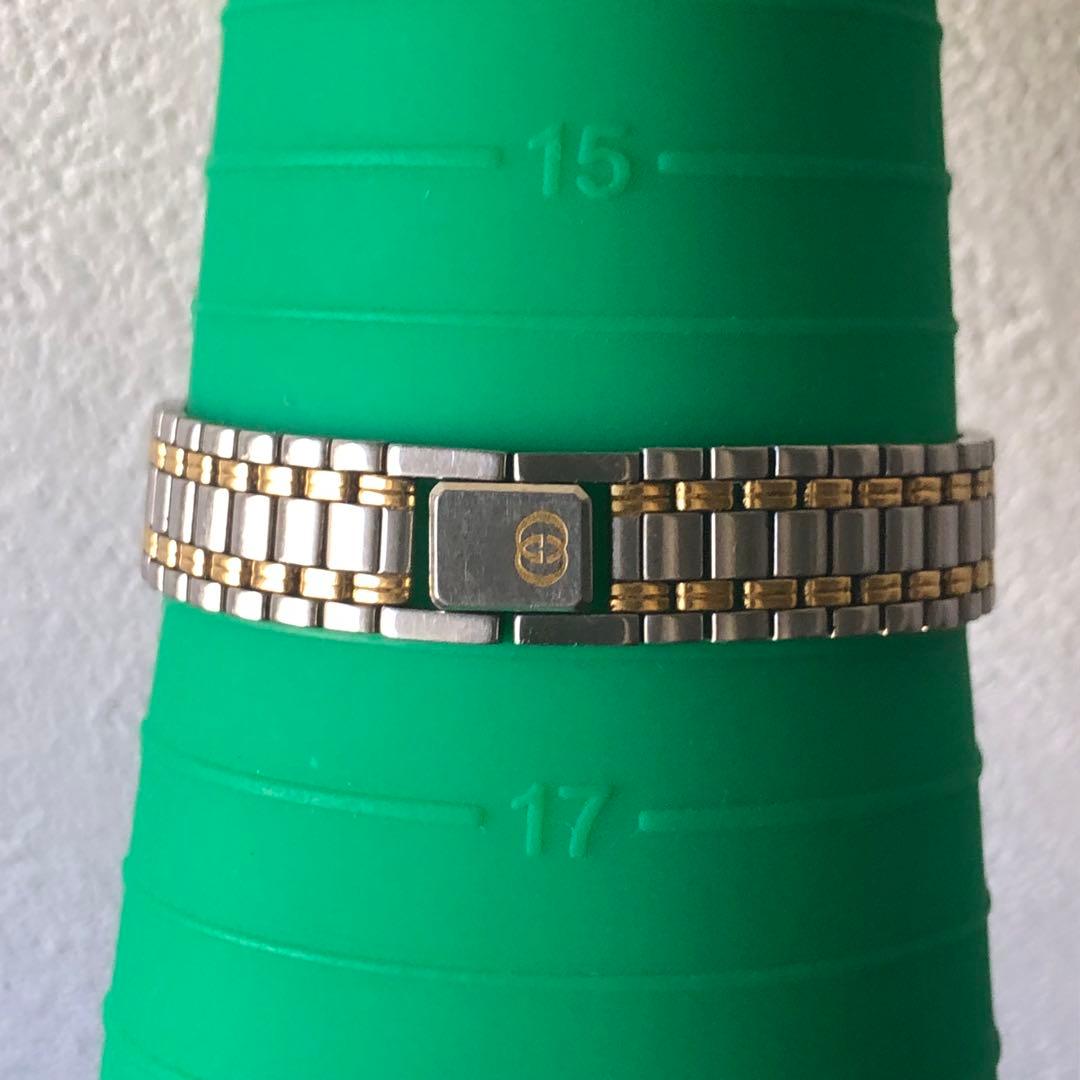 GUCCI アナログ腕時計 グレー/シルバー/ゴールド