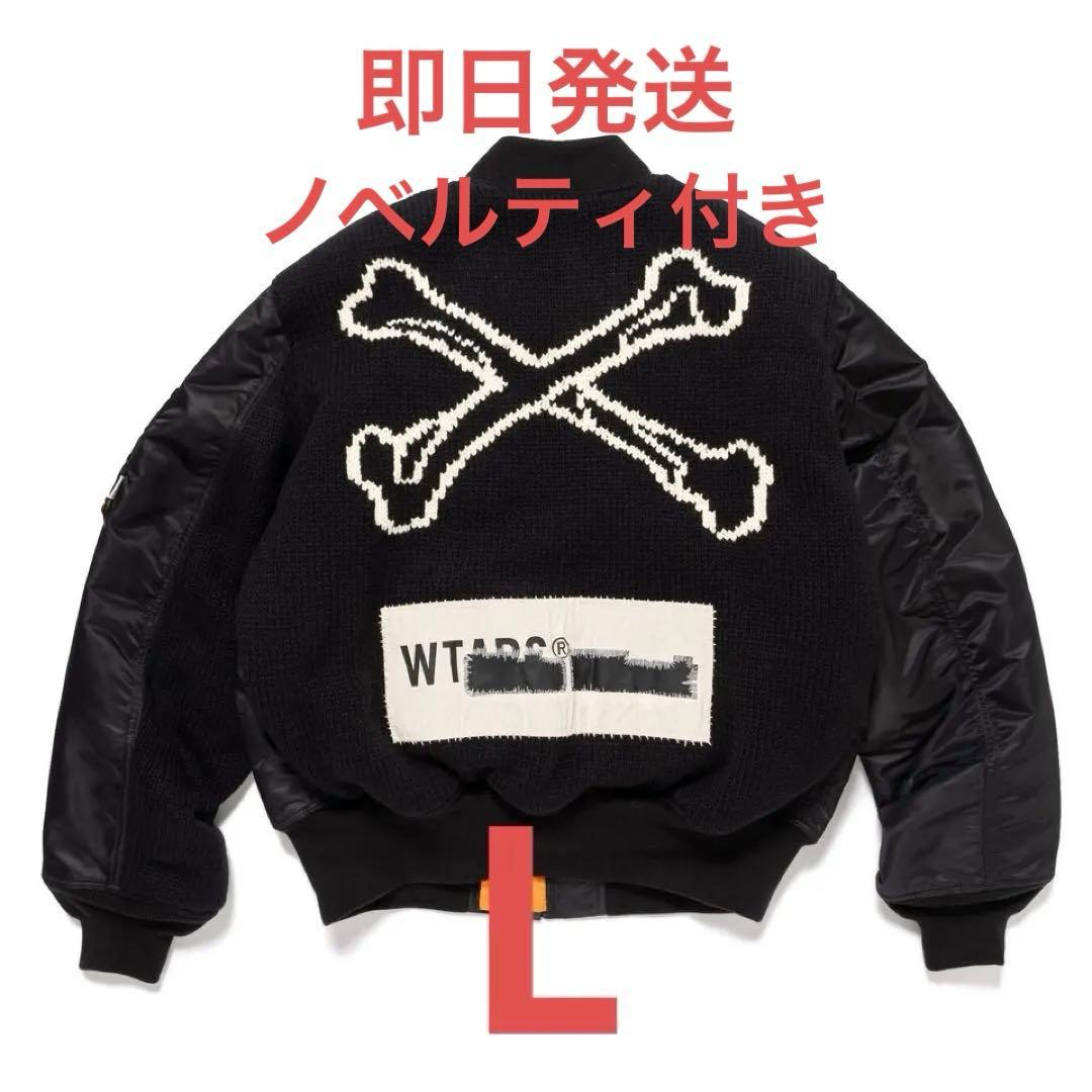 Alpha Industries WTAPS MA-1 L 黒 ノベルティ付き