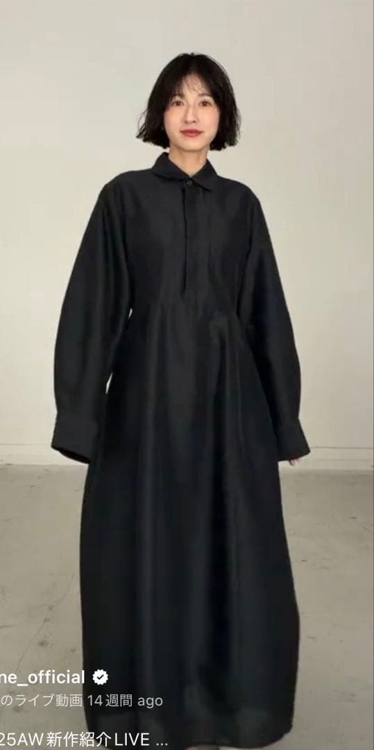 CLANE 新品FLUFFY SHEER SHAPE ONEPIECE