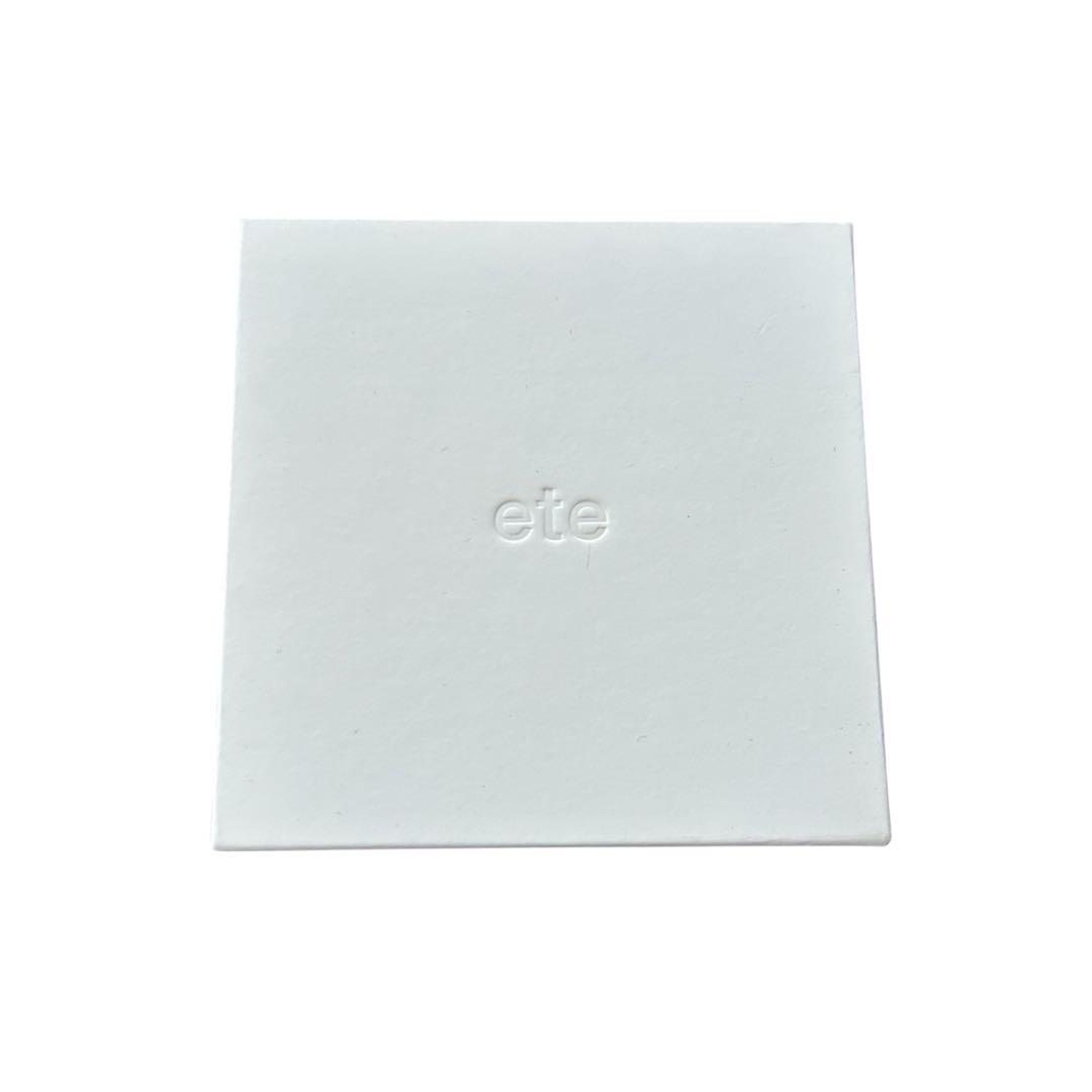 極美品　ete 現行品　K10YG ミラーカットチェーンネックレス　ゴールド