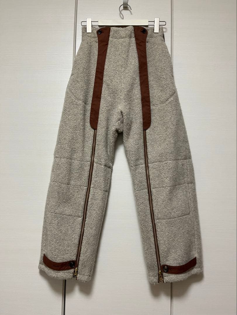 6 (ROKU) ボアジップパンツ 34サイズ