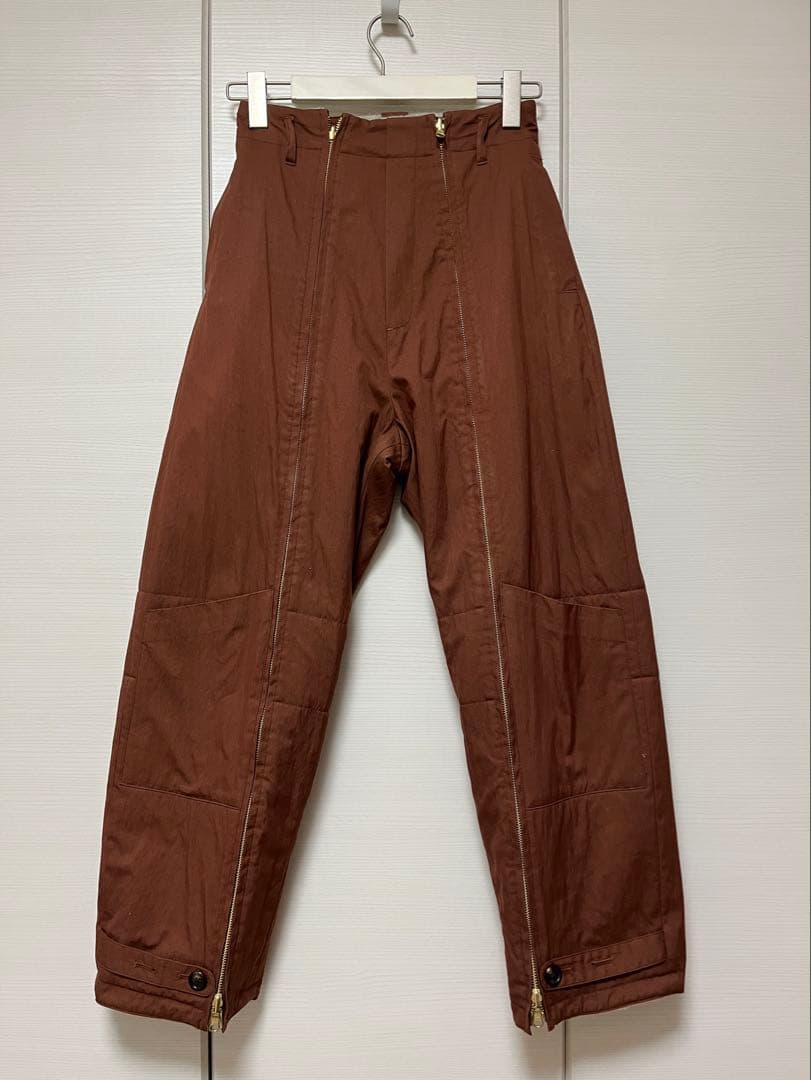 6 (ROKU) ボアジップパンツ 34サイズ