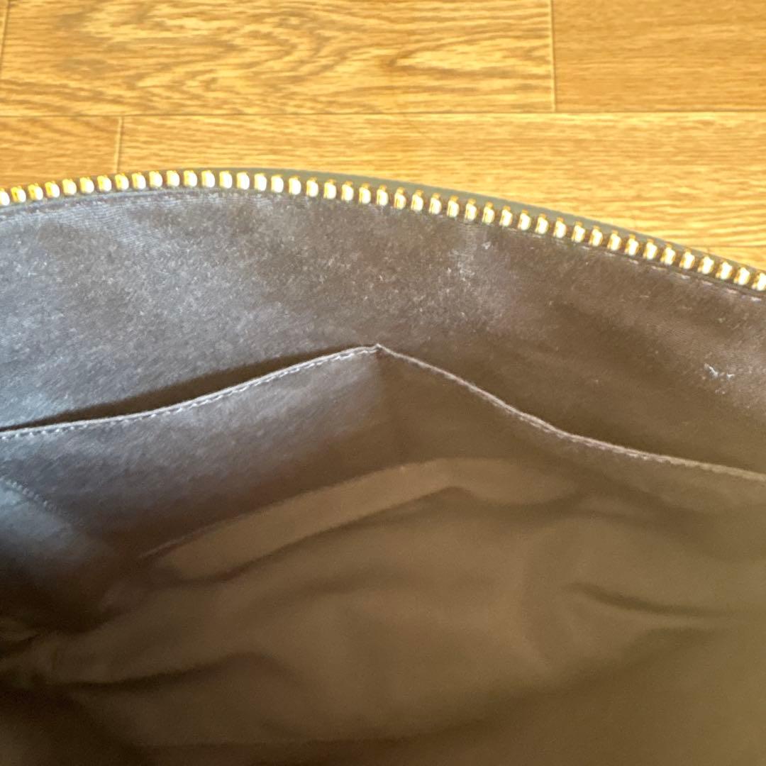 COACH ブラック レザートートバッグ