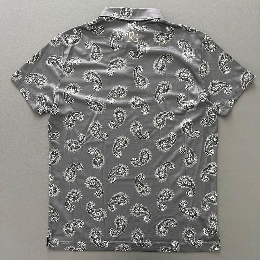 1piu1uguale3 GOLF ペイズリー 総柄　ポロシャツ　メンズ　L V