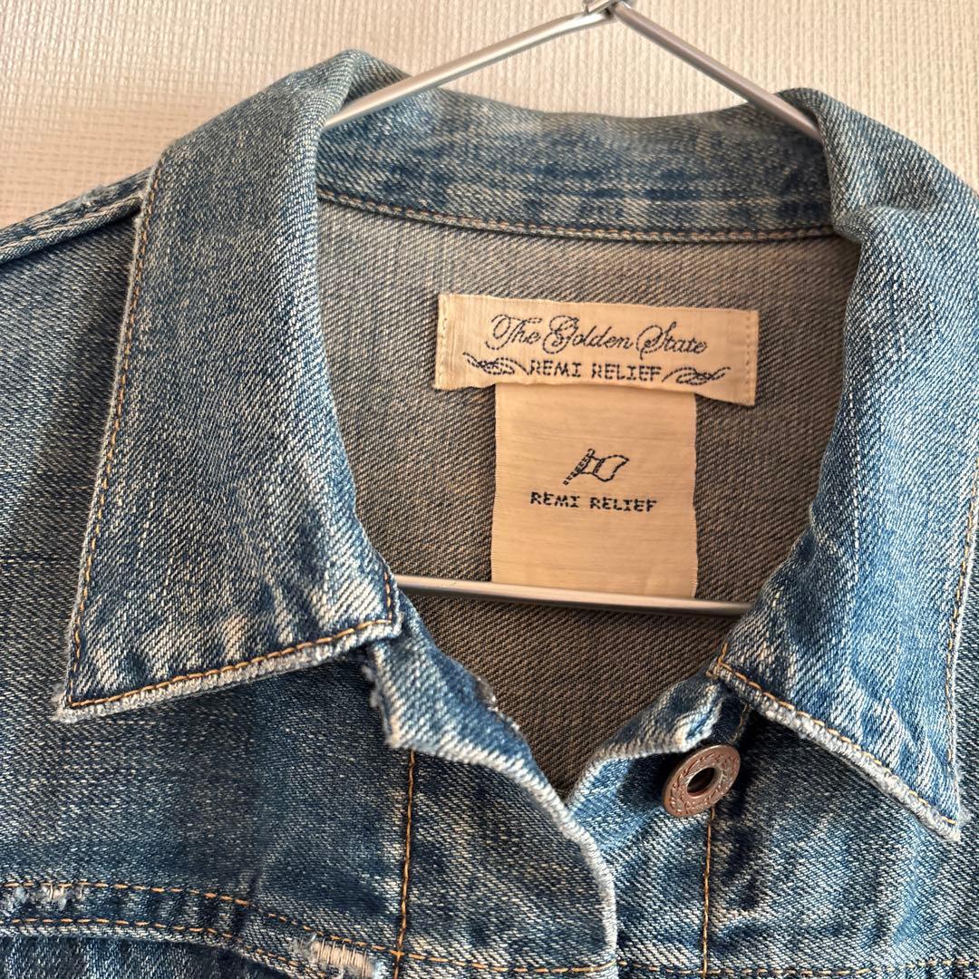 レミレリーフ　デニムジャケット