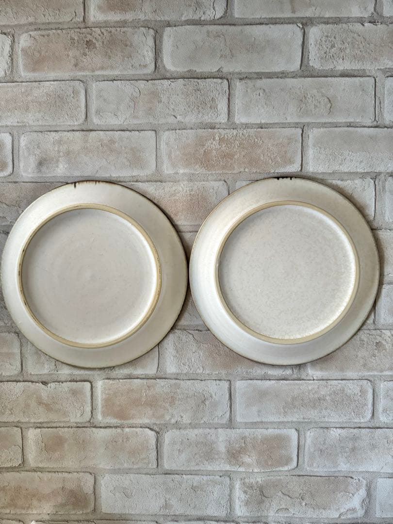 はしもとさちえ 8寸リム皿　２枚セット