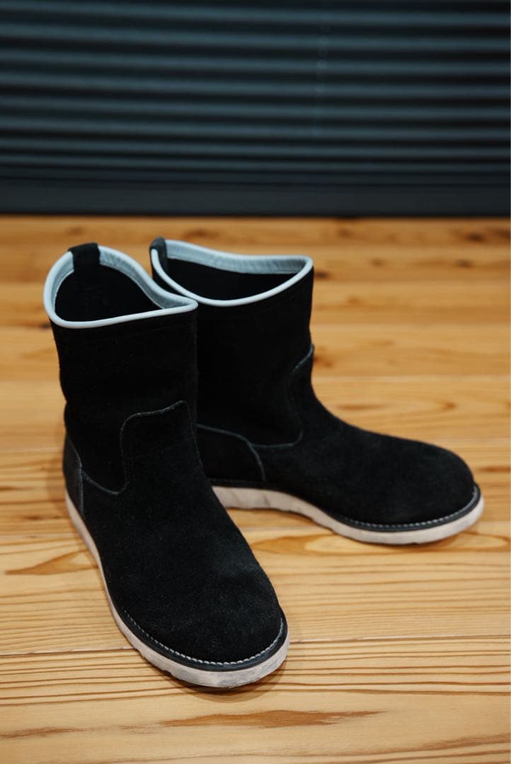 美品KEYSTONE SHOE CO.ペコジニアブーツ黒ラフアウト11D福禄寿