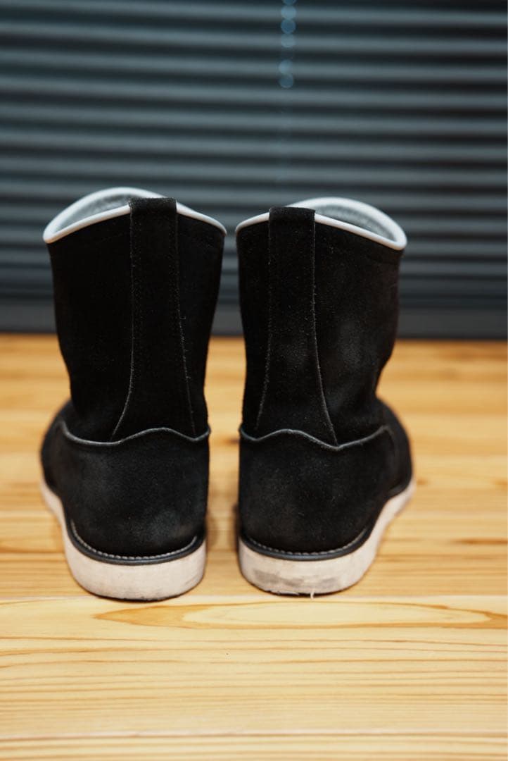 美品KEYSTONE SHOE CO.ペコジニアブーツ黒ラフアウト11D福禄寿