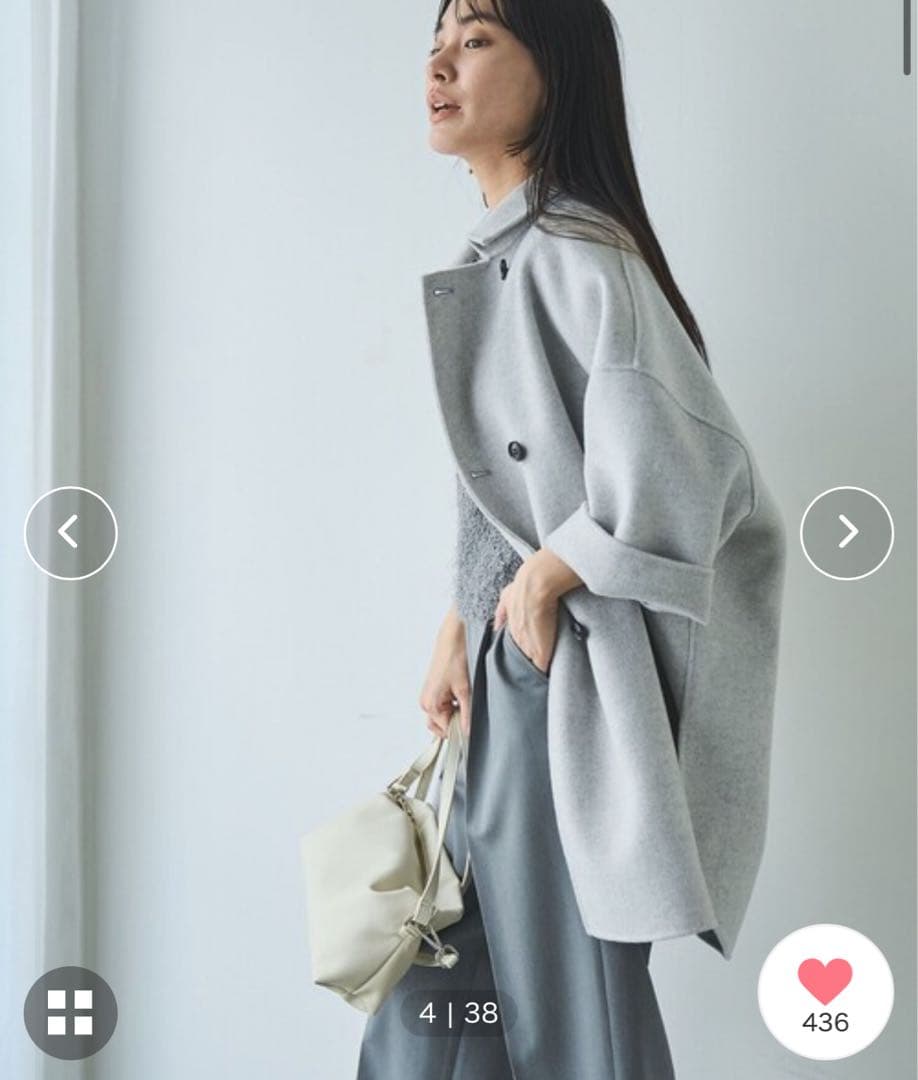 未使用　Ronel by coen ウールコート　リバーコート