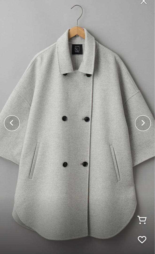 未使用　Ronel by coen ウールコート　リバーコート