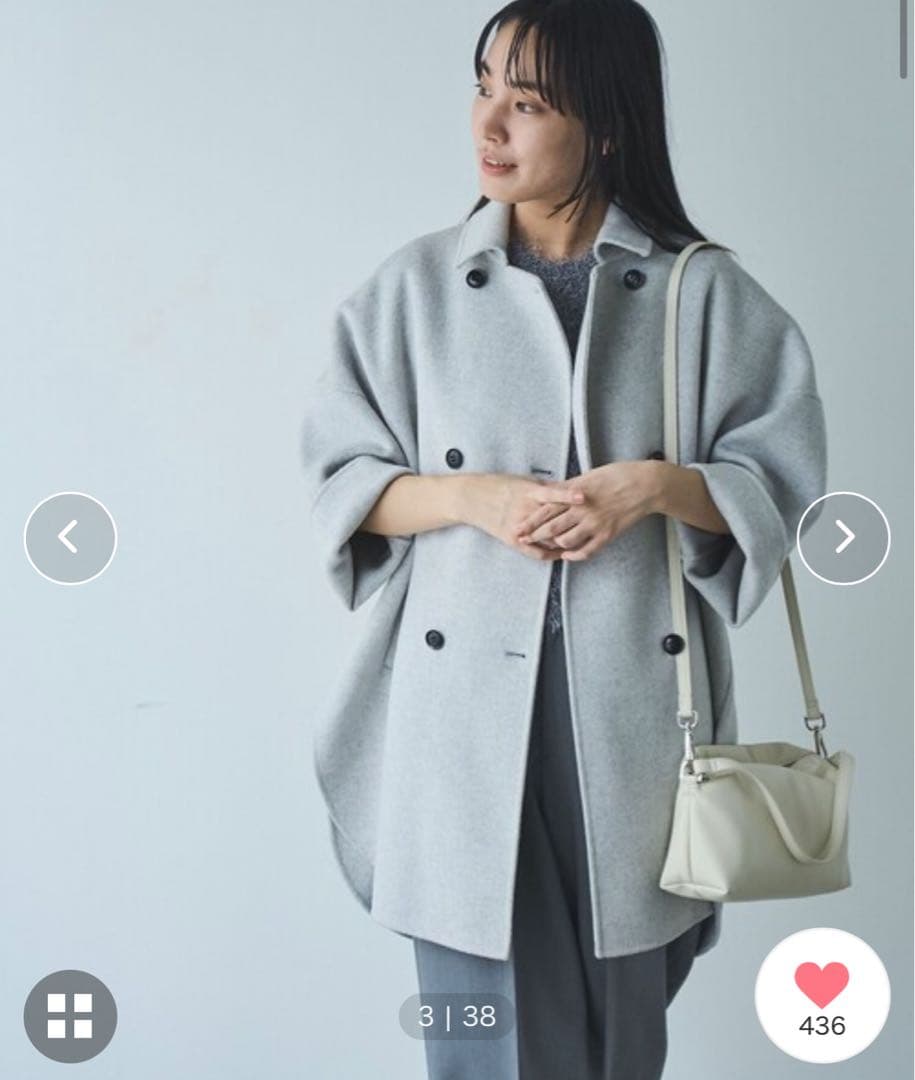 未使用　Ronel by coen ウールコート　リバーコート