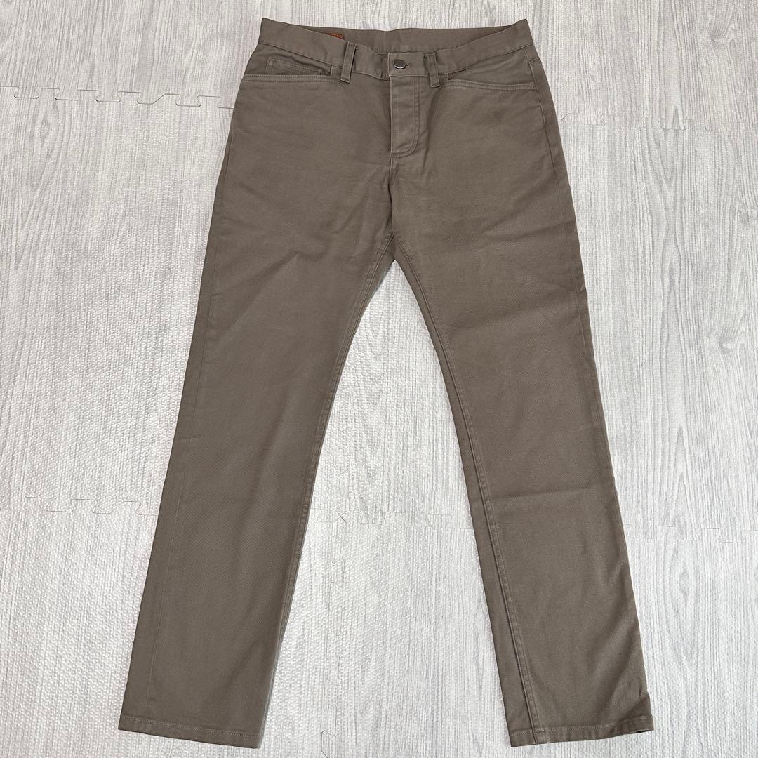 HERMES◆ ストレートカットジーンズ ブラウン