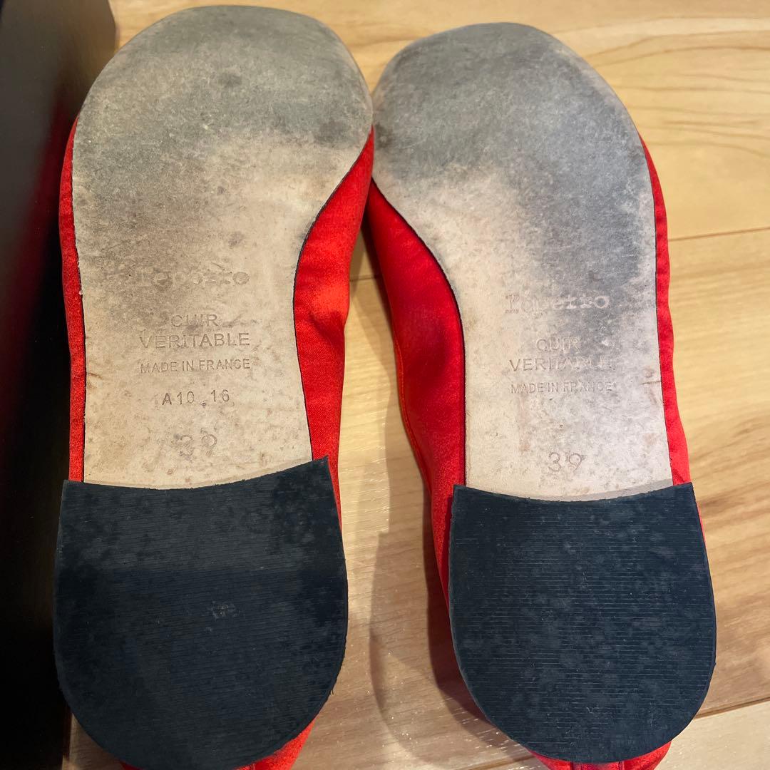 Repetto Cendrillon AD バレエシューズ 39 レッド