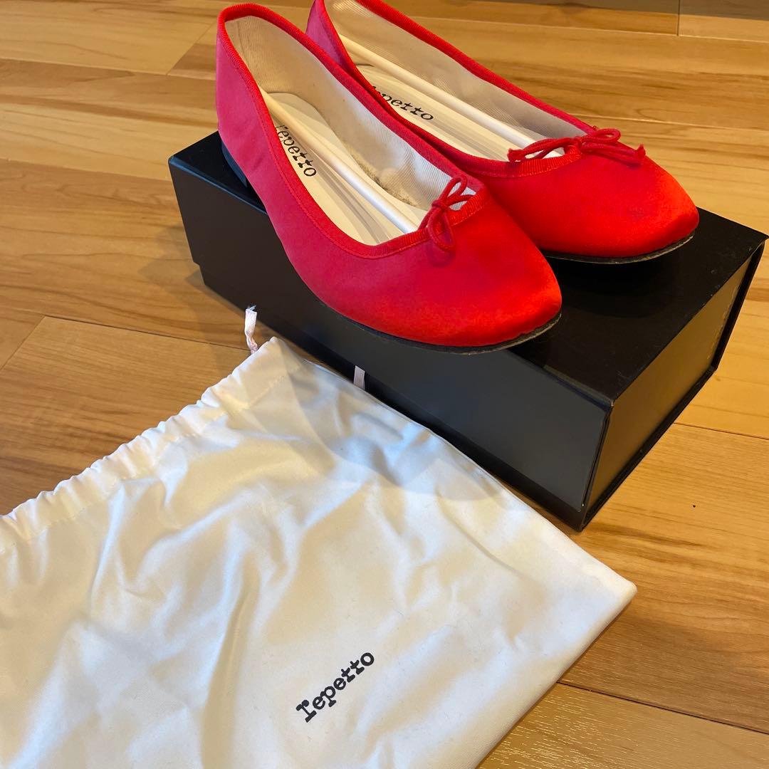 Repetto Cendrillon AD バレエシューズ 39 レッド