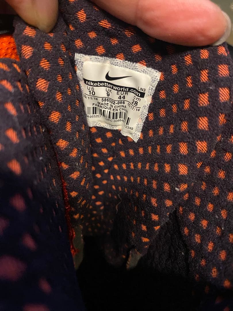 ［美品］NIKE SB LUNAR 28cm スノボブーツ ブラック/オレンジ