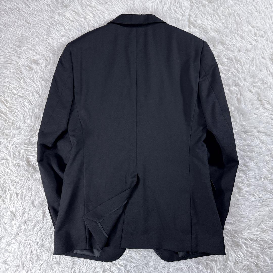 【美品】スーツセレクト スリーピーススーツ ブラック メンズ Y5 スリム