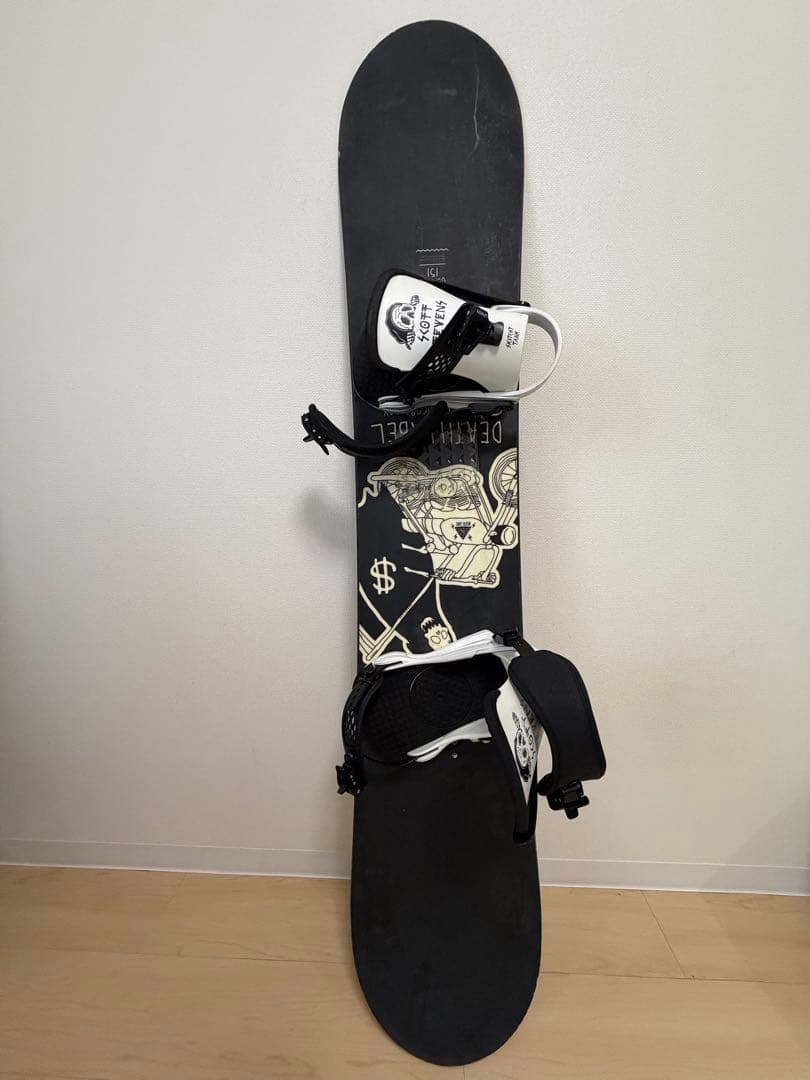 マサルさん専用DEATH LABEL スノーボード ブラック