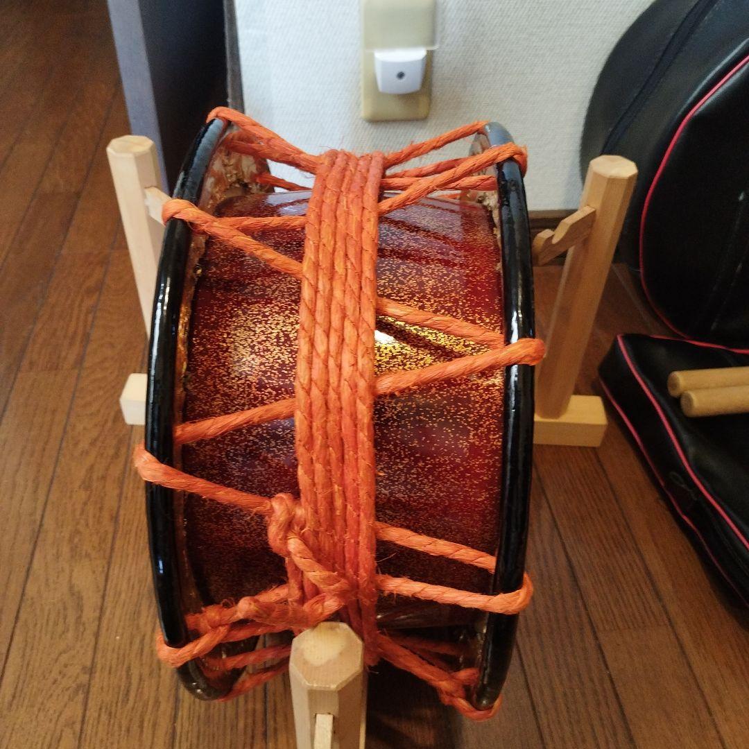 締太鼓　、台、撥、ケースセット 送料込