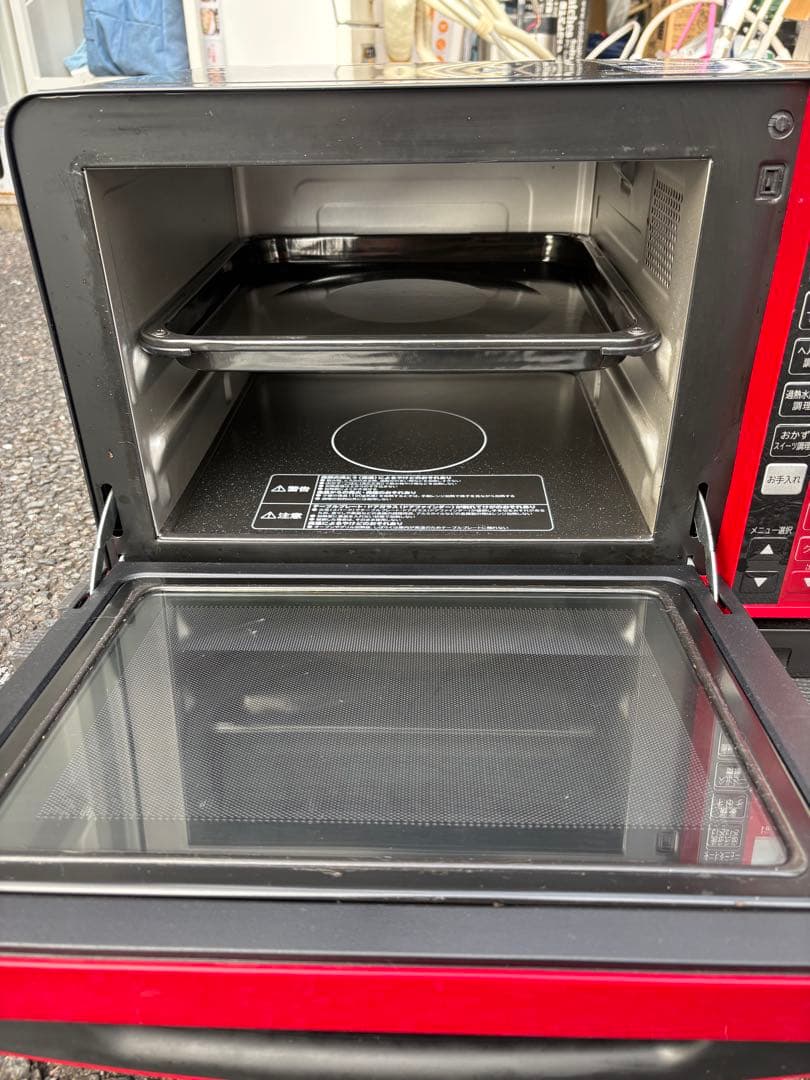 人気のレッド　日立過熱水蒸気オーブンレンジ　2023年製
