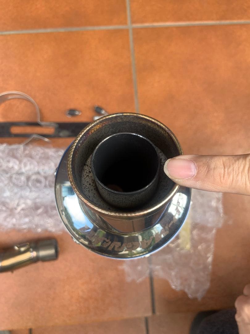 GB350 ヨシムラ　スリップオンチタンマフラー