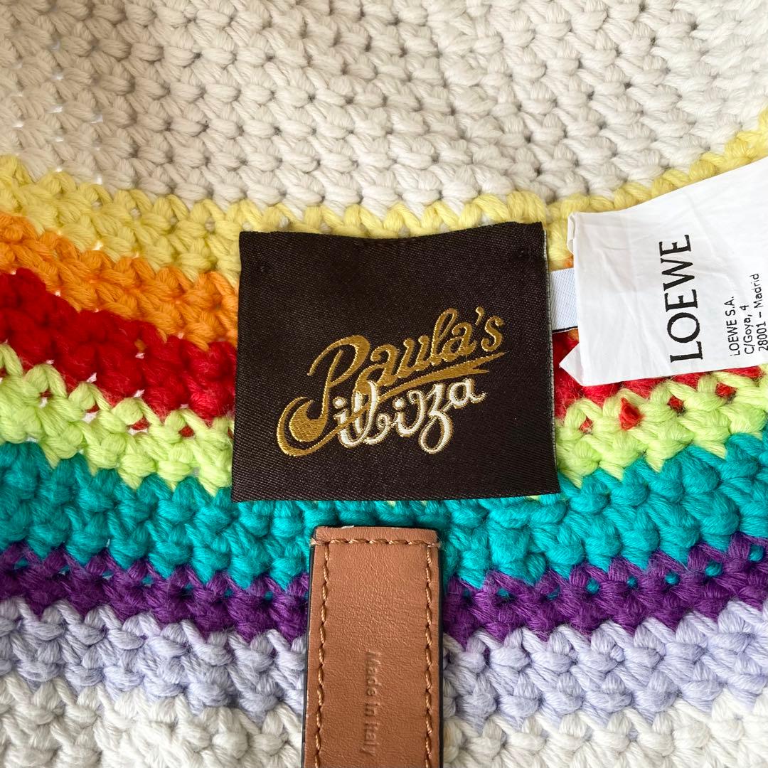 美品　完売品　LOEWE ロエベ　クロシェット　ハット　コットン&カーフ　ニット