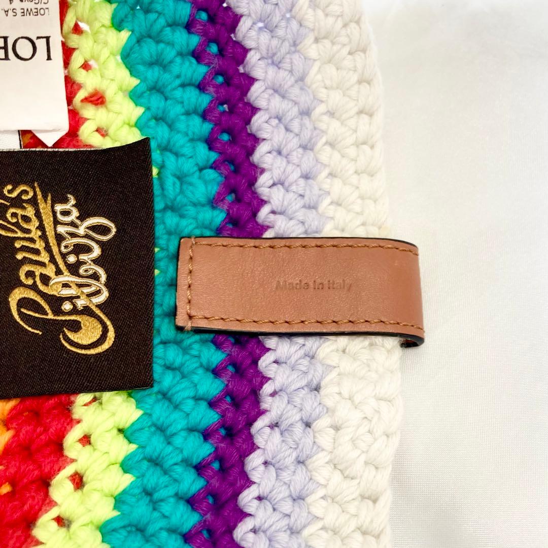 美品　完売品　LOEWE ロエベ　クロシェット　ハット　コットン&カーフ　ニット