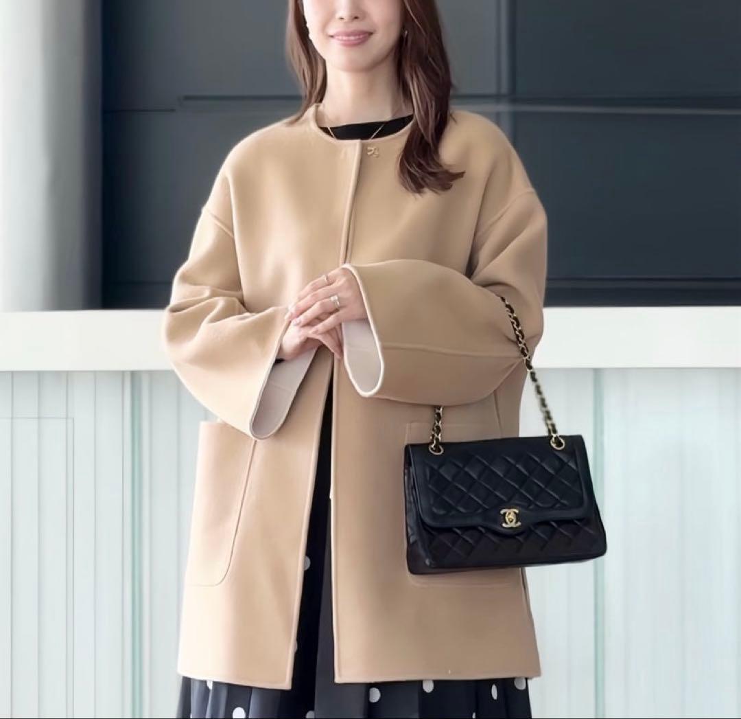 人気品 正規品 UNITED ARROWS バイカラーリバーミドルコート 36