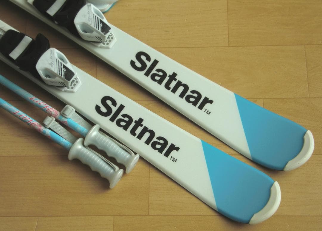 ■■送料無料■Slatnar■子供用スキーセット■板120靴22.5■WAX済■
