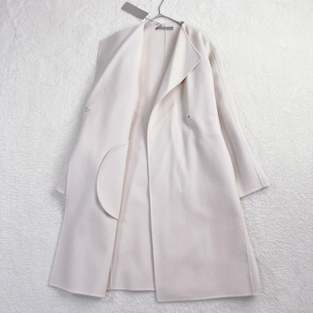 タグ付✨セオリーリュクス カシミヤ ダブルフェイスコート ベージュ 定価9.7万