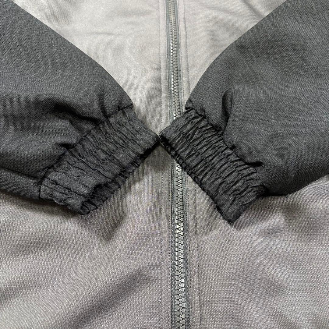 MCM ジャージ セットアップ ロゴ刺繍 フリース裏地 グレー M アーム刺繍