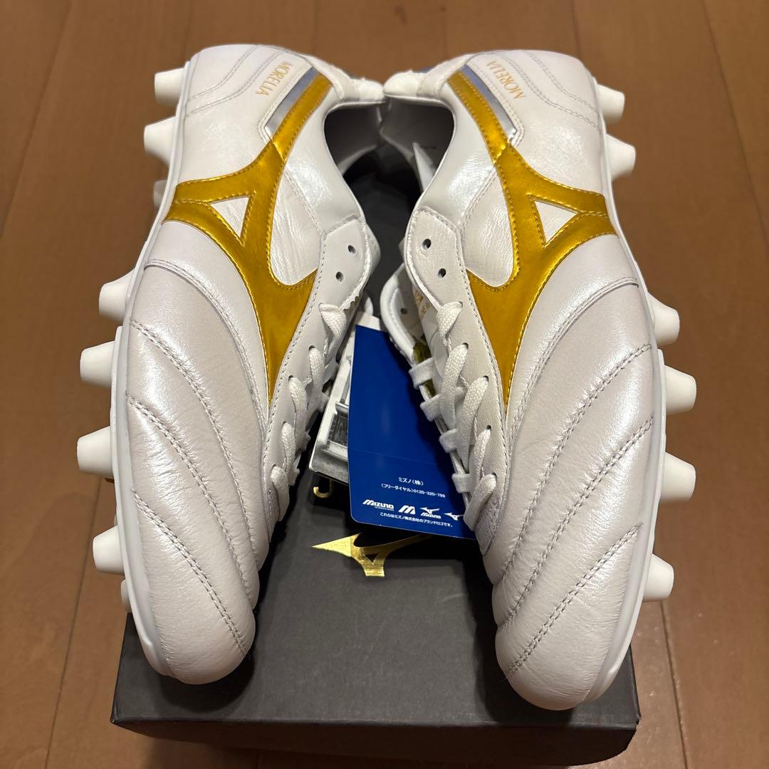 値下げ‼️モレリア2Japanホワイト/ゴールド 27.0