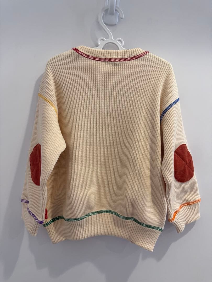 【美品】ミキハウス　トレーナー　100 ベージュ　アイボリー　子供