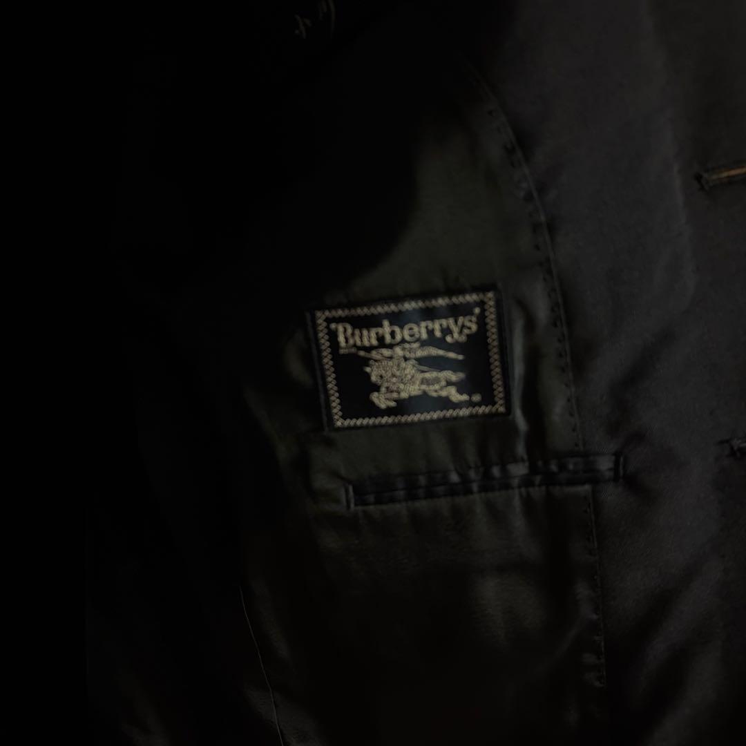 バーバリー テーラードジャケット ネイビー 紺ブレ 金ボタン A4