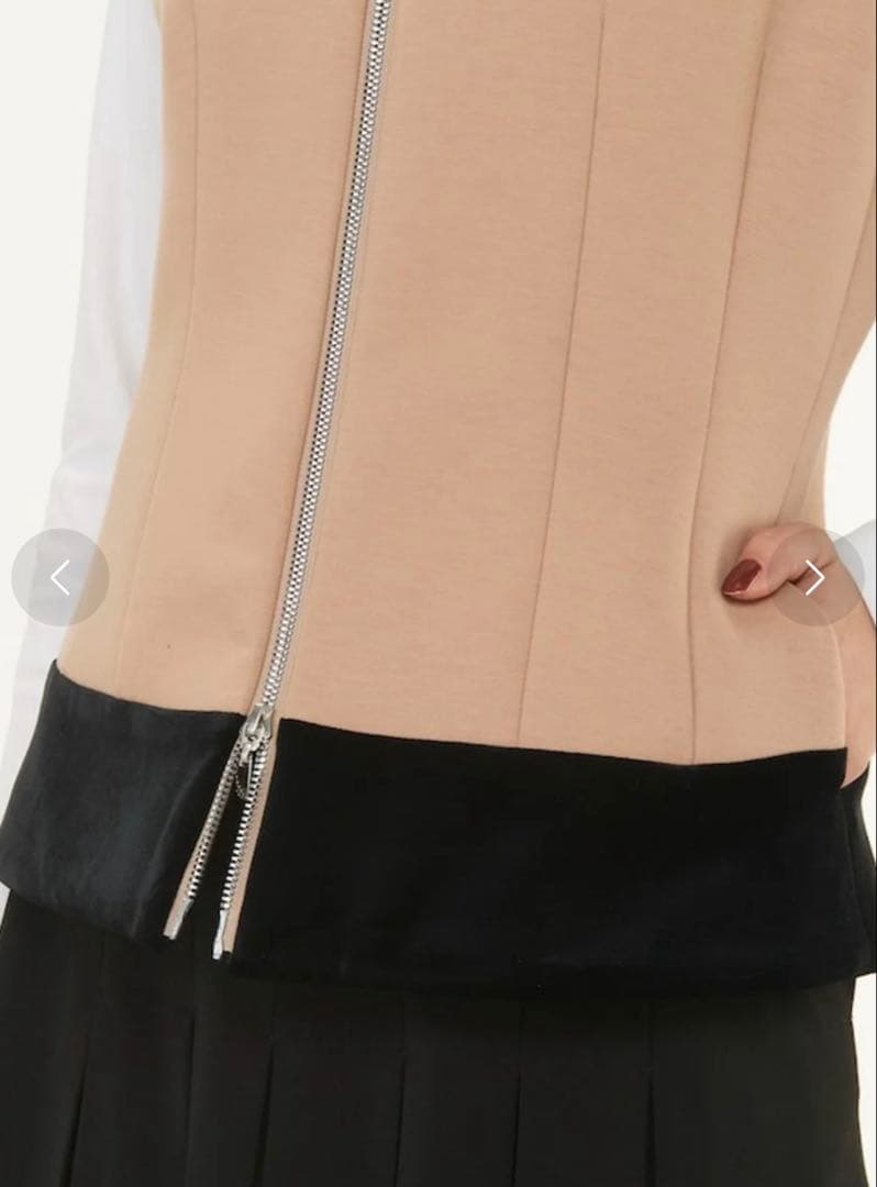 ランバンスポール 25周年モデル アウター ベスト ベージュ レディース ゴルフ