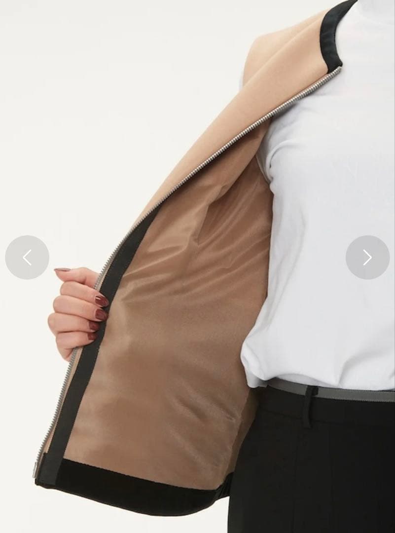 ランバンスポール 25周年モデル アウター ベスト ベージュ レディース ゴルフ