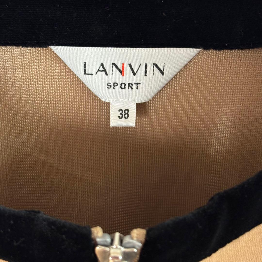 ランバンスポール 25周年モデル アウター ベスト ベージュ レディース ゴルフ